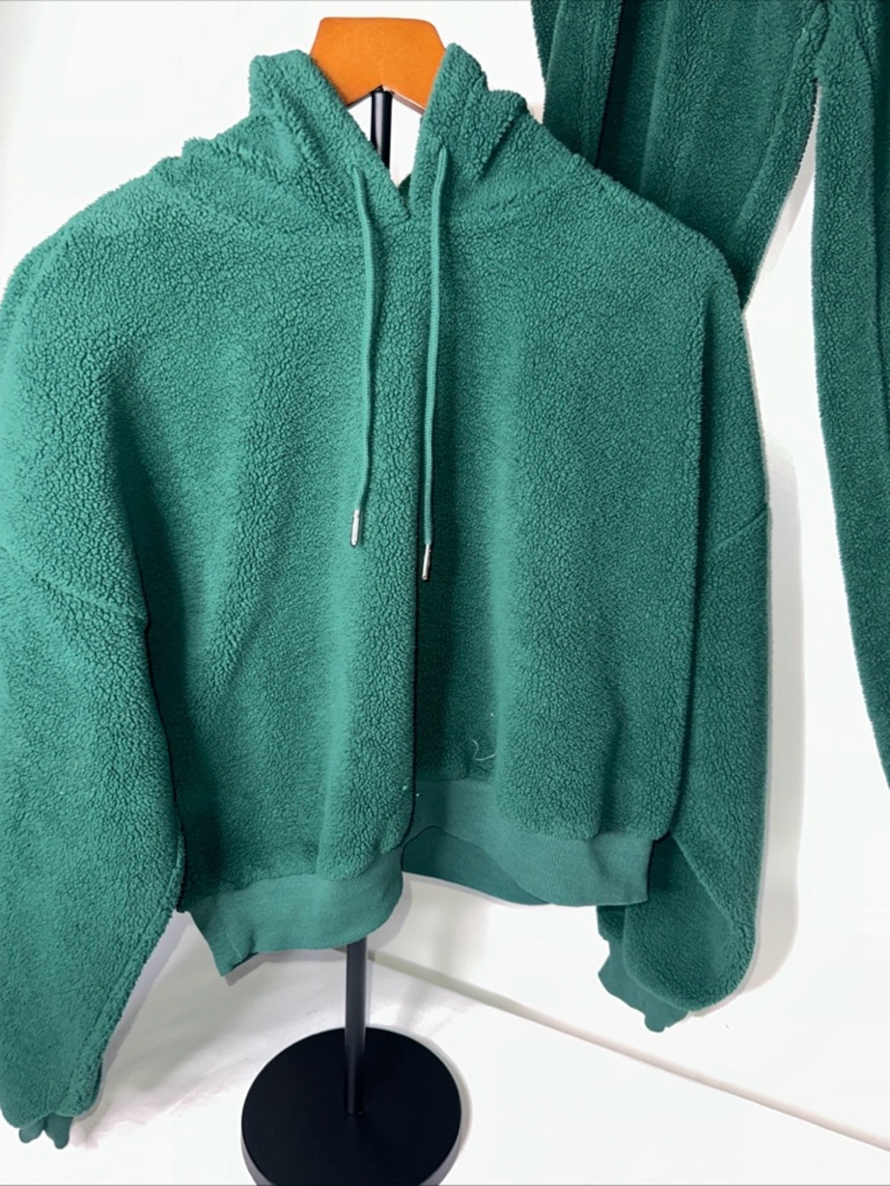 Adore Me Teal Sherpa Hoodie And Matching Pants Set
